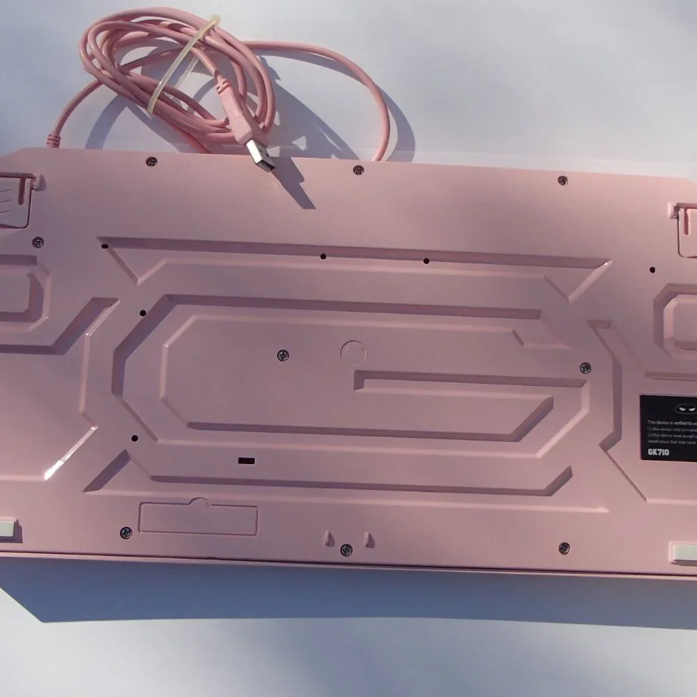 Pink Gaming Keyboard & sades Headset Combo MageGee GK710 Wired Backlight